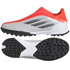 Chuteiras Adidas X Speedflow.3 Ll Tf Jr FY3254 multicolorido laranjas e vermelhos