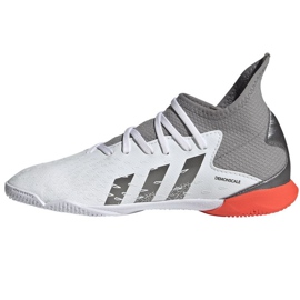 Chuteiras Adidas Predator Freak.3 In Jr FY6286 cinza, branco branco