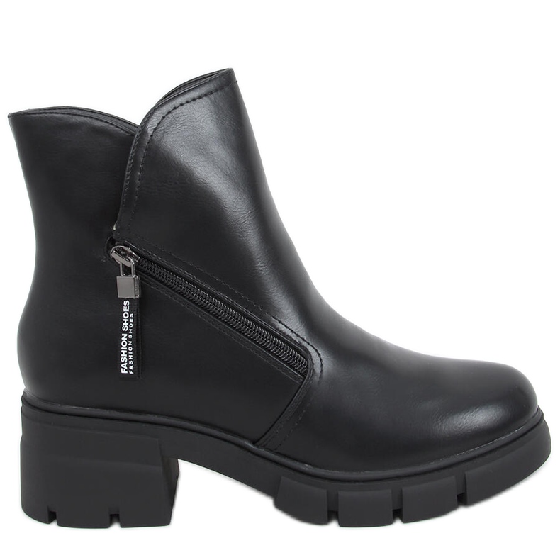 Botas Burun Black de sola alta preto
