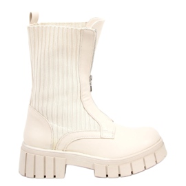 Trabalhadores superiores do suéter Jose Beige bege