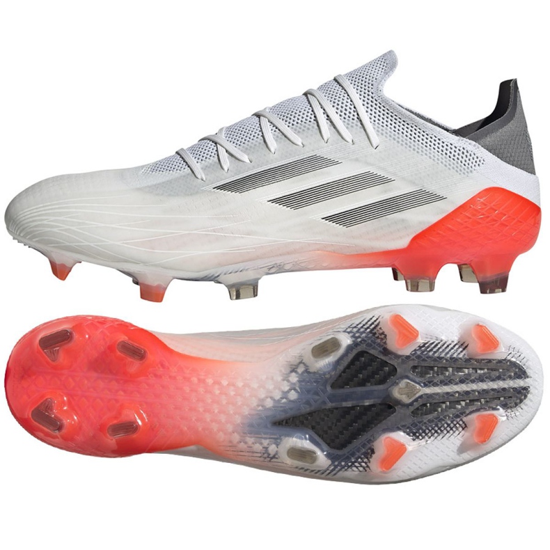 Chuteiras Adidas X Speedflow.1 Fg M FY6869 vermelho, branco, cinza branco