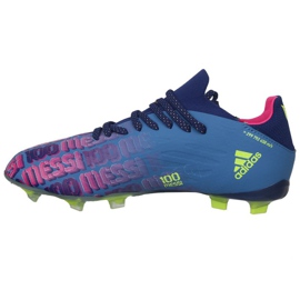 Chuteiras Adidas X Speedflow Messi.1 Fg Jr FY6929 azul marinho, roxo, azul, multicolorido azul