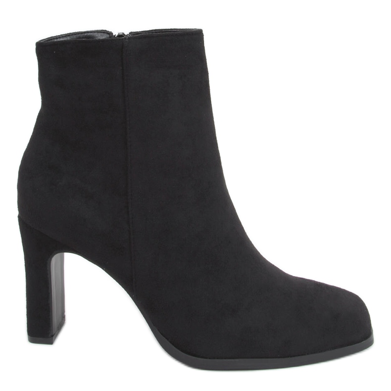 Madison Black Suede de salto alto preto