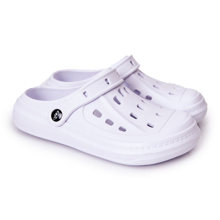 BEFADO S.A. Chinelos masculinos Kroks Befado 154M001 Branco