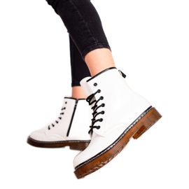 Lucky Shoes Trappers brancos confortáveis