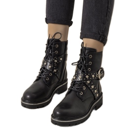 Botas pretas com isolamento de Joann preto