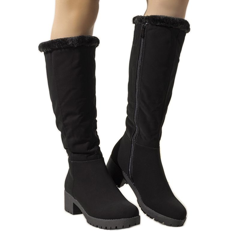 Botas pretas com isolamento no poste Serrano preto Botas pretas com isolamento no poste Serrano preto