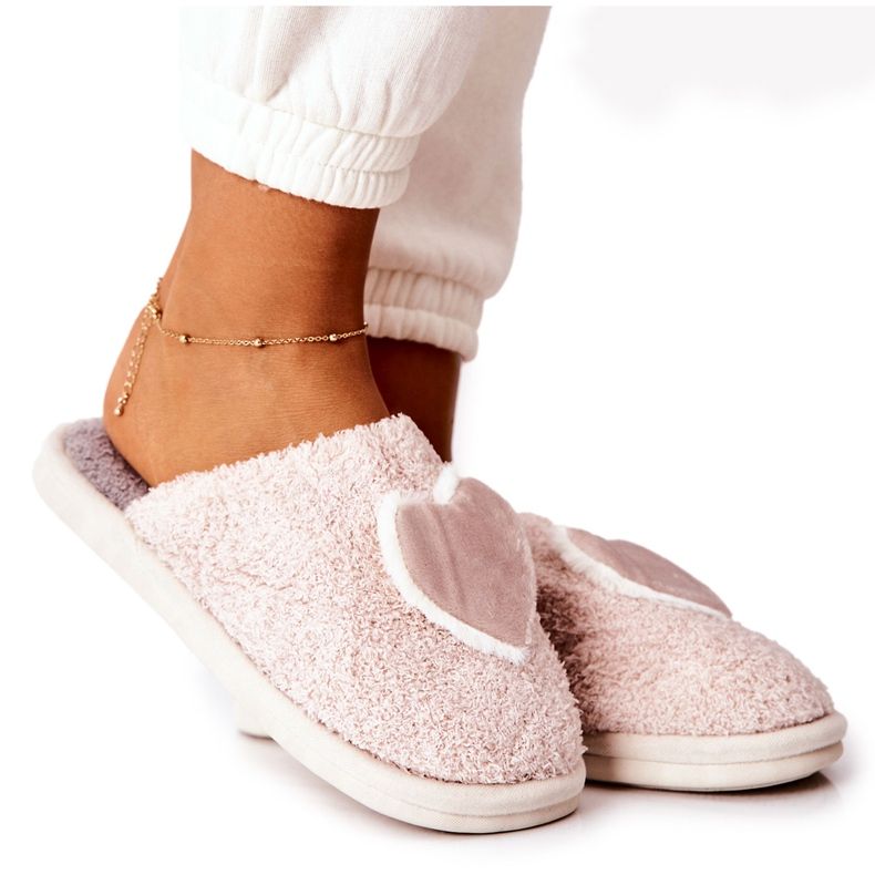 Chinelos Beige Heartbeat Femininos bege cinza