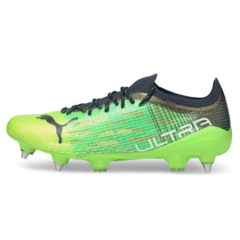 Botas de futebol Puma Ultra 1.3 Mx Sg M 106513-03 ouro, verde verde