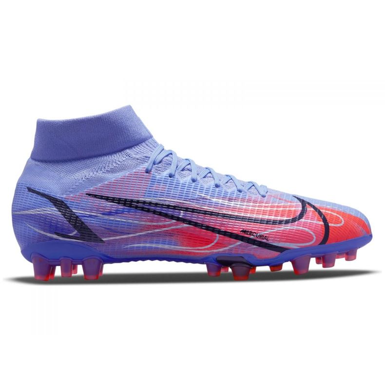 Chuteiras Nike Superfly 8 Pro Km Ag M DJ3978-506 azul-violeta azul