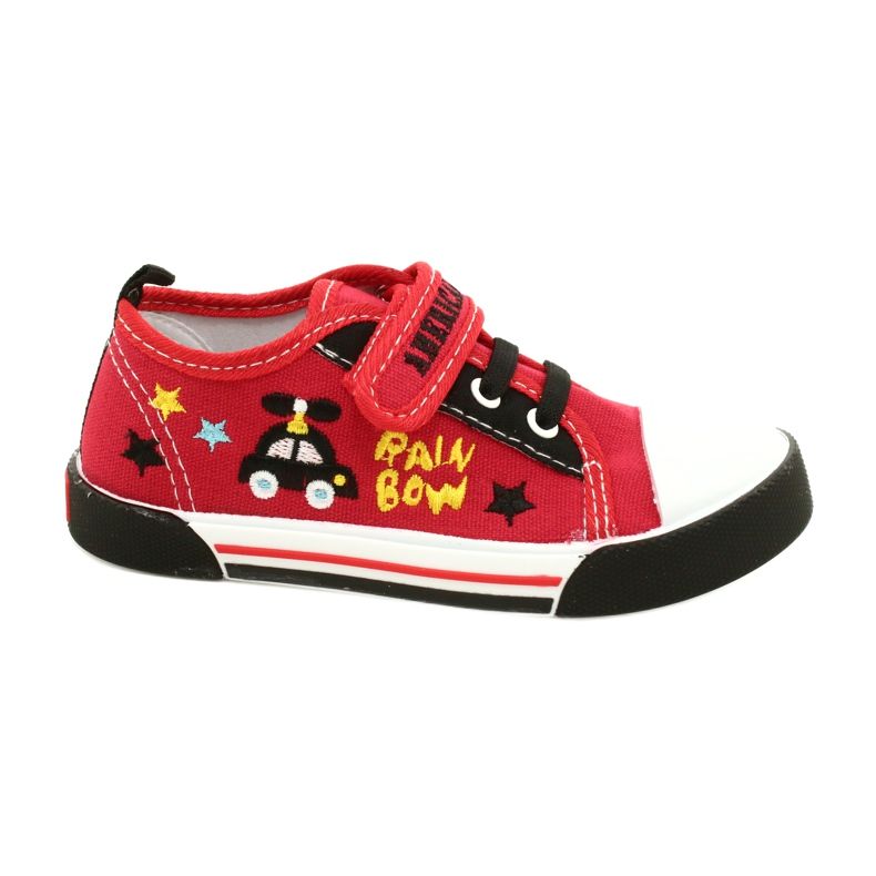 Tênis American Club Ten15 Red Velcro vermelho