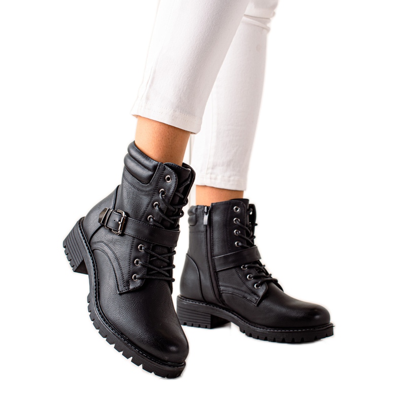 Anesia Paris Trabalhadores negros com fivela preto Anesia Paris Trabalhadores negros com fivela preto