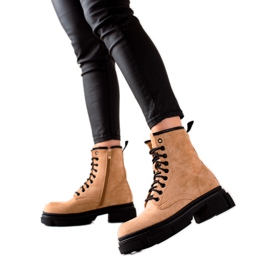 Super Me Caçadores Suede Beige bege