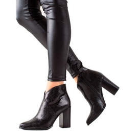 Filippo Botas com estampa de cobra preta preto Filippo Botas com estampa de cobra preta preto