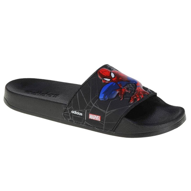 Chinelos Adidas Adilette Shower Slides Spiderman Jr FZ1716 preto