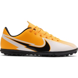 Chuteiras Nike Mercurial Vapor 13 Club Tf Jr AT8177 801 amarelos