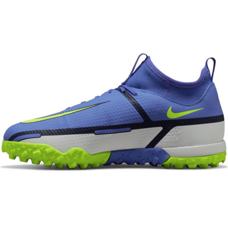 Chuteiras Nike Phantom GT2 Academy Df Tf Jr DC0818 570 azul, branco, multicolor azul