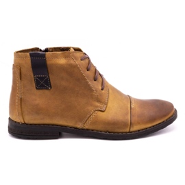 Olivier Botas masculinas de inverno. Botas vermelhas de 315 MP marrom