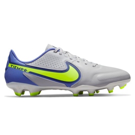 Chuteiras Nike Tiempo Legend 9 Academy Mg M DA1174-075 cinza, azul cinzas