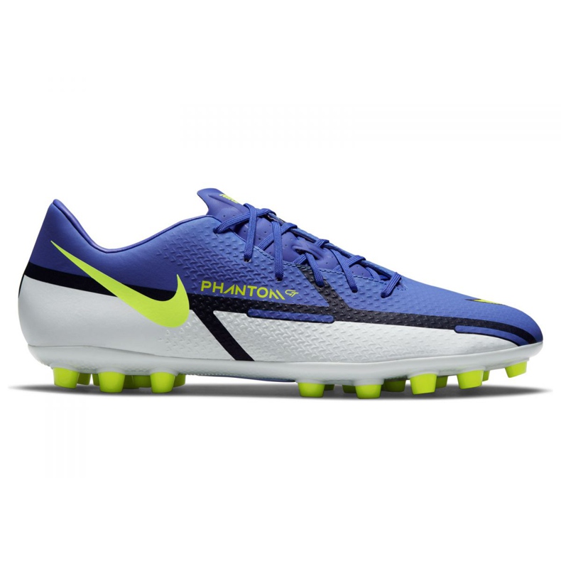 Chuteira Nike Phantom GT2 Academy Ag M DC0798-570 de futebol multicolorido azul marinho