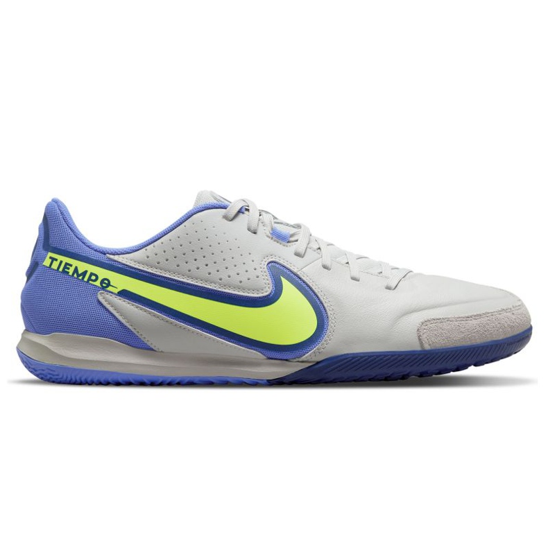 Chuteiras Nike Tiempo Legend 9 Academy Ic M DA1190-075 cinza azul tons de cinza