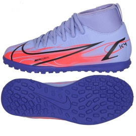 Nike Mercurial Superfly 8 Club Km Tf Jr DB0934 506 chuteiras multicolorido tolet