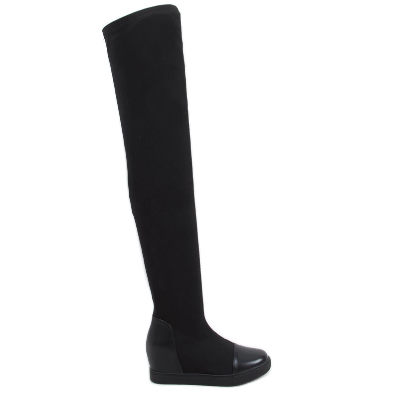 Botas meia na cunha Futura Preto