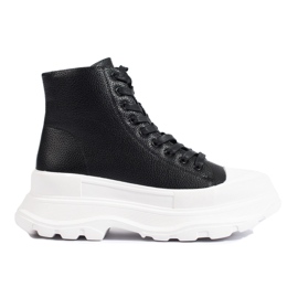 Seastar Tênis na plataforma preto Seastar Tênis na plataforma preto