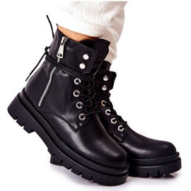 PG1 Botas com zíper e elissmo preto