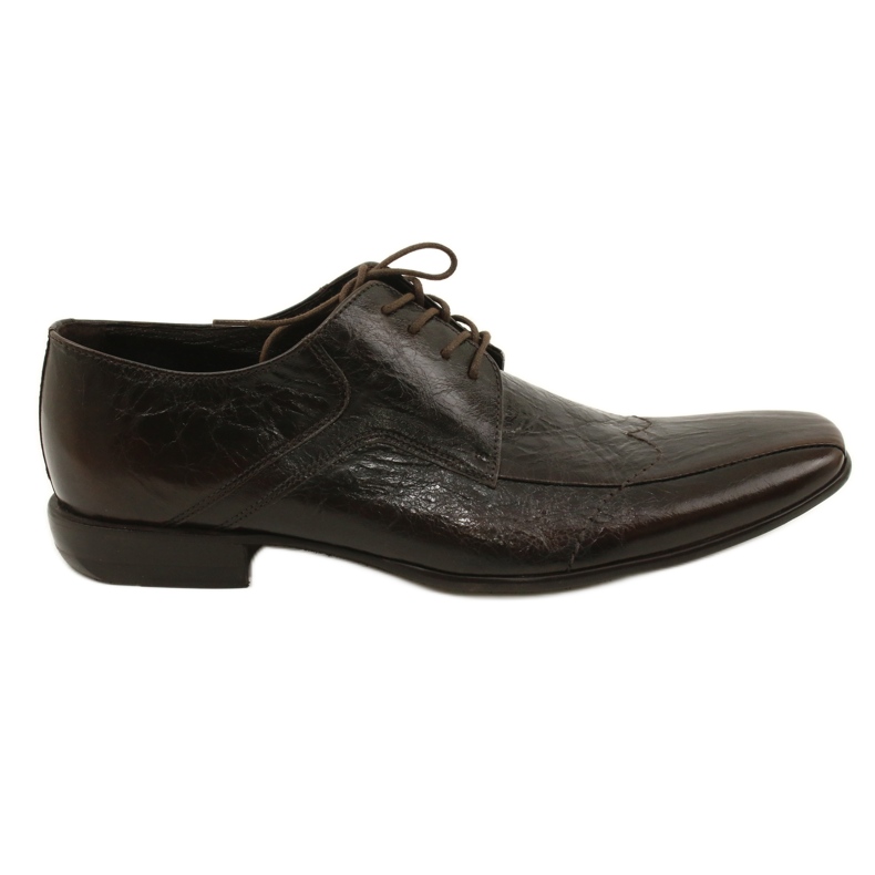 Sapatos formais masculinos 1063 Brown Domeno castanho