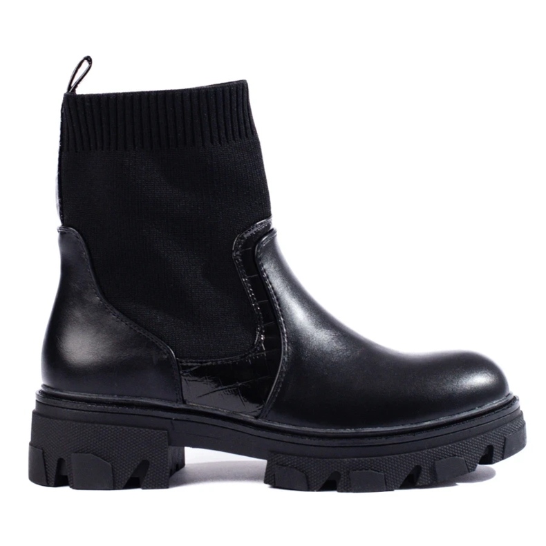 Botas de salto preto