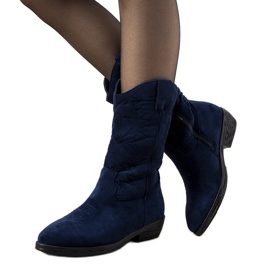Botas de cowboy com isolamento azul escuro Roxanne azul marinho