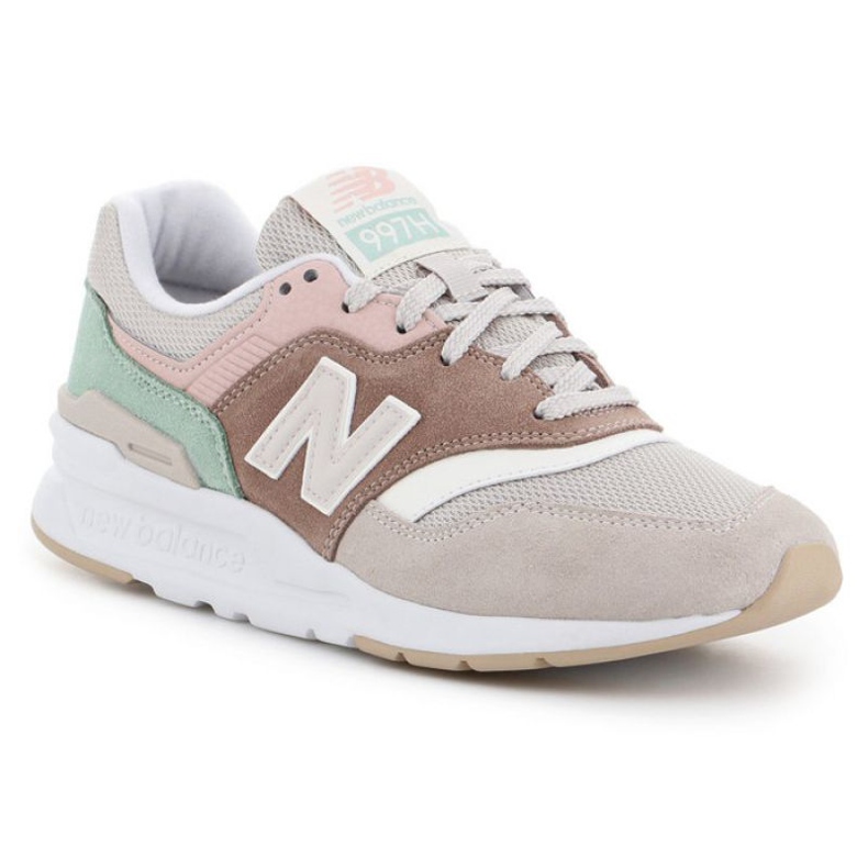 Calçados New Balance W CW997HVD bege castanho rosa verde Calçados New Balance W CW997HVD bege castanho rosa verde