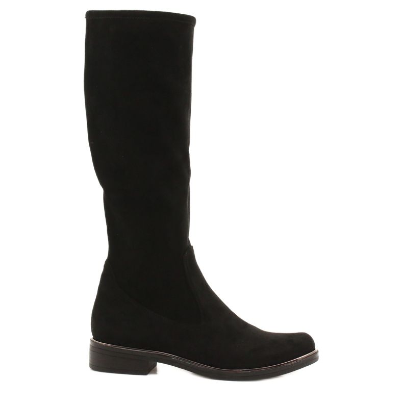 Botas Femininas Caprice Black Stretch 25512-41 044 preto