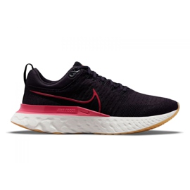 Tênis Nike React Infinity Run Flyknit 2 W CT2423-501 preto roxo