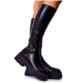 FJ1 Botas de cano altas pretas Hemera preto