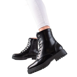 Bestelle Trappers Clássicos com Zíper Decorativo preto