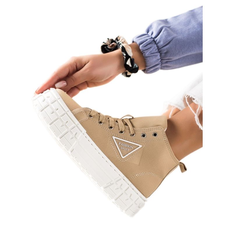 Goodin Tênis de alta moda bege