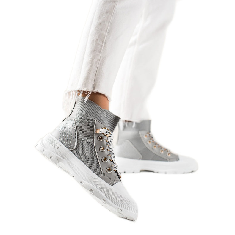 Goodin Tênis de alta moda cinza