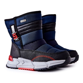 PJ2 Botas para neve altas para crianças, azul marinho Leoth preto azul-marinho