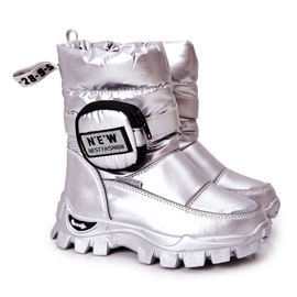 PJ2 Botas de neve aquecidas para crianças com prata rim Nereyda