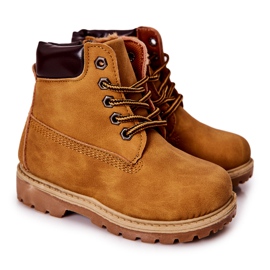 Crianças Trappers Boots Camel Milos marrom
