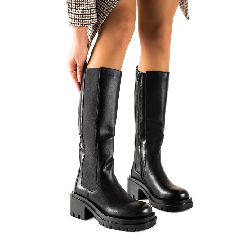 Seastar Botas de plataforma confortáveis preto