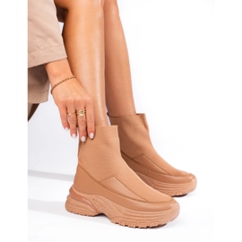 Seastar Botas com meia castanho