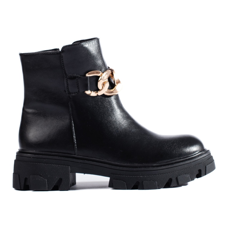PA1 Botins pretos com corrente