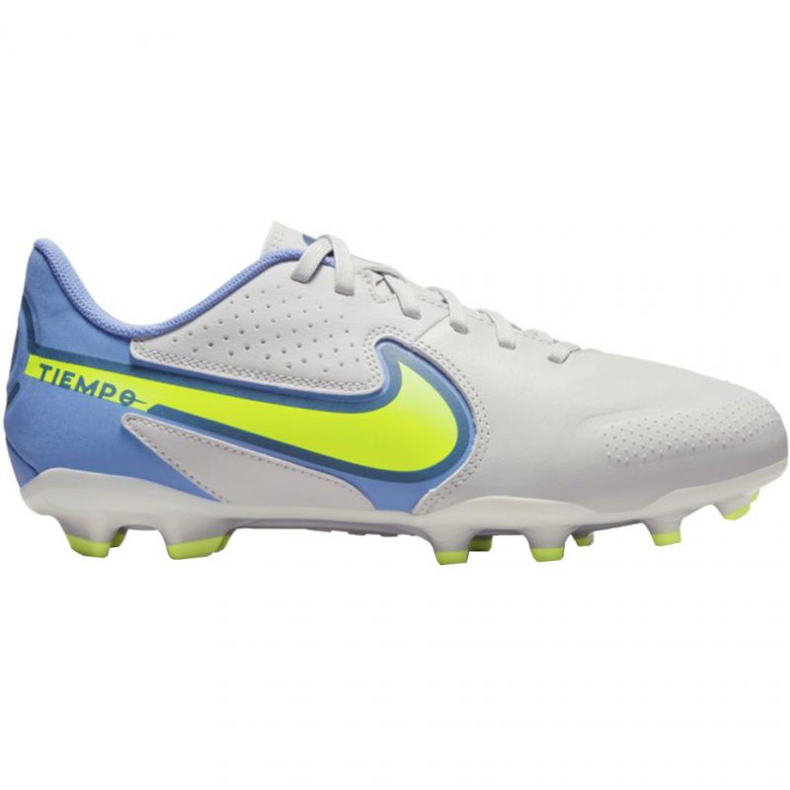 Chuteiras Nike Tiempo Legend 9 Academy FG / MG Jr DA1333 075 branco branco