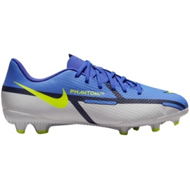 Chuteiras Nike Phantom GT2 Academy FG / MG Jr DC0812 570 azul, cinza azul