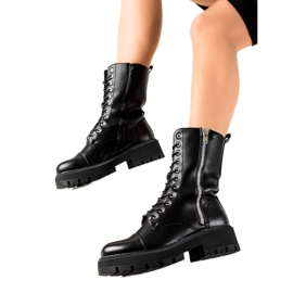 Seastar Botas Com Zíper Decorativo preto