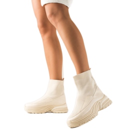 Seastar Botas com meia bege