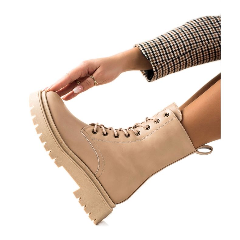 Seastar Armadilhas clássicas feitas de couro ecológico bege Seastar Armadilhas clássicas feitas de couro ecológico bege